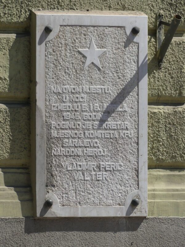Gedenktafel Vladimir Peric Valter